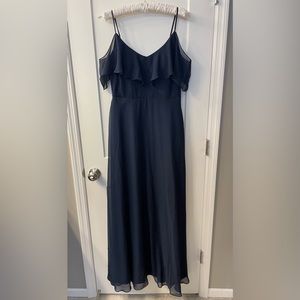 BIRDIE GREY - DEVIN CONVERTIBLE DRESS - CHIFFON NAVY